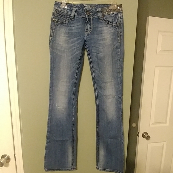 Miss me  blue jeans distressed sequence - Picture 7 of 8